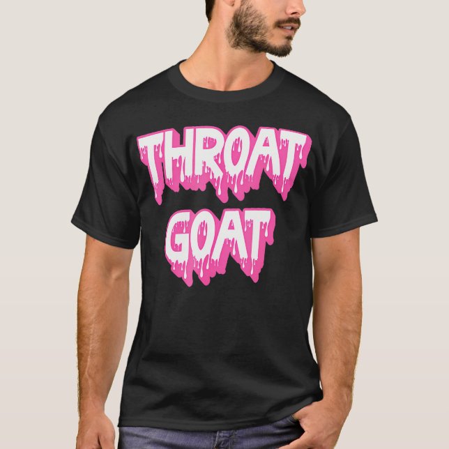 Funny Pink Throat Goat Adult Humor Sarcastic Outfi T-Shirt (Vorderseite)