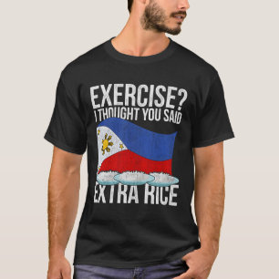 Funny Pinoy Extra Reis Philippinisches Kulturerbe T-Shirt