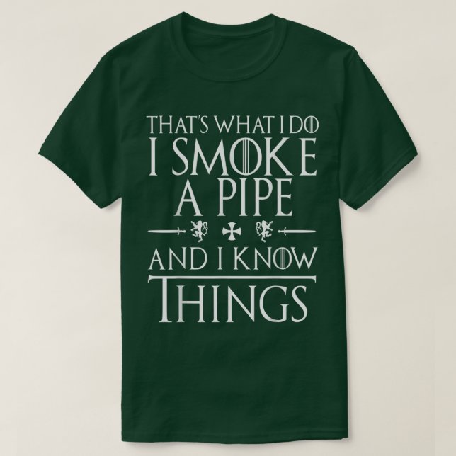 Funny Pipe Smoking T-shirt (Design devant)