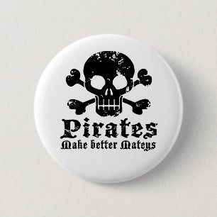 Funny Pirate Button