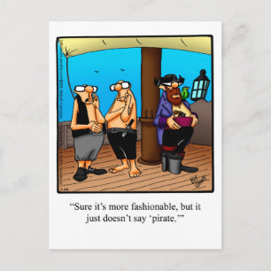 Funny "Pirate Fashion" Humour carte postale
