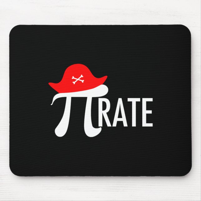 Funny Pirate Math Pun - Pi Day Symbol Spaß T-Shirt Mousepad (Vorne)