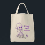 Funny Pirate Skeleton Humerus Bone Pun Art Tragetasche<br><div class="desc">A classic pirate skeleton wearing a tricorn hat and making a witty anatomy joke. Great for fans of nautical themes,  dad jokes,  and skeletal humor.</div>