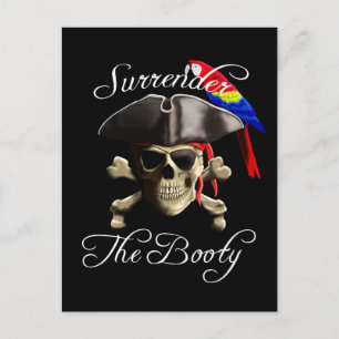 Funny Pirate Verzicht auf den Hintern Postkarte