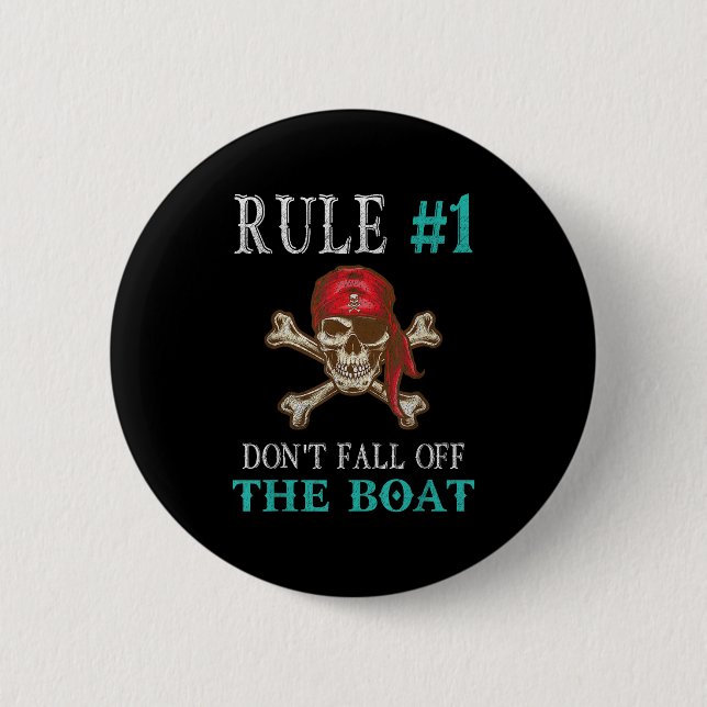 Funny Pirate Zitat Tampa Gasparilla Crossbones Des Button (Vorderseite)