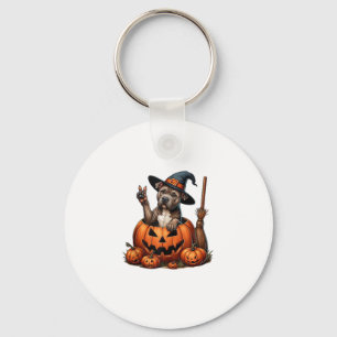 Funny Pitbull Hexch Pumpkin Dog Halloween Mens Wom Schlüsselanhänger