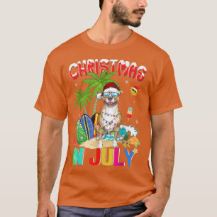 Funny Pitbull Hund in Weihnachtsmannmütze Sonnenbr T-Shirt