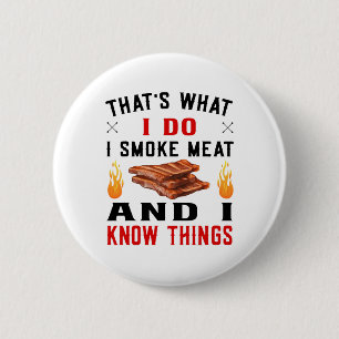 Funny Pitmaster Byrbecue Ribs - I Smoke Meat Grill Button