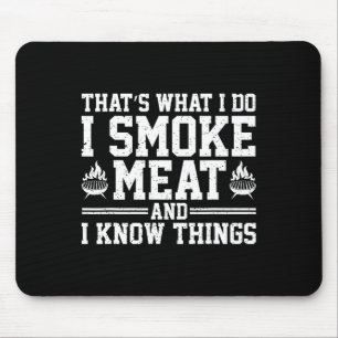 Funny Pitmaster I Smoke Meat Grillen Smoker Grill Mousepad