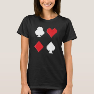 Funny Pixel Poker Cards Spielspades Spielen T-Shirt