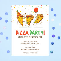 Funny Pizza Birthday Party