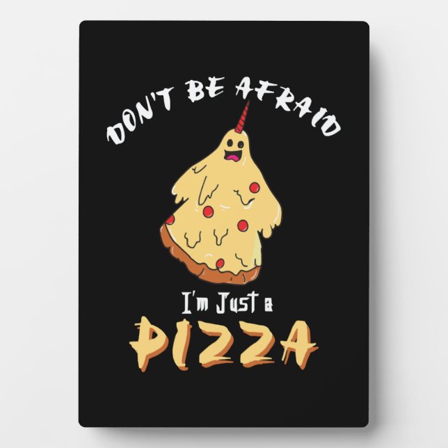 Funny Pizza Costume Halloween-Party Fotoplatte (Vorderseite)