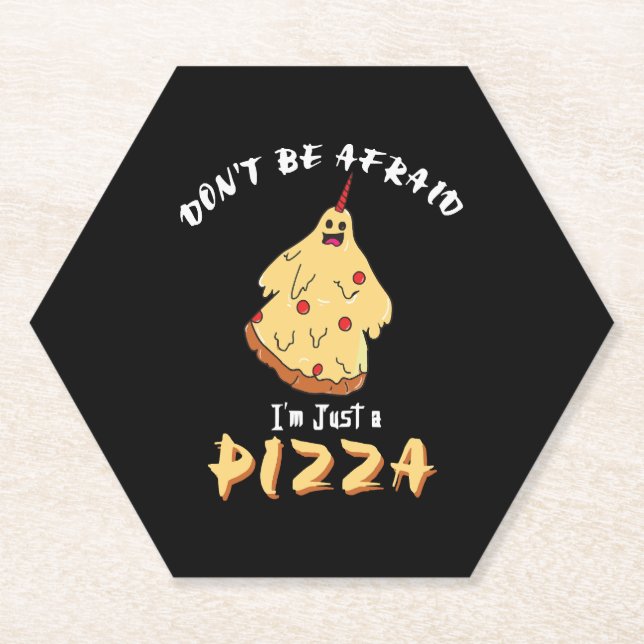 Funny Pizza Costume Halloween-Party Untersetzer (Vorderseite)
