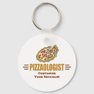 Funny Pizza Customizing Es Pizzaologe Humorisch Schlüsselanhänger