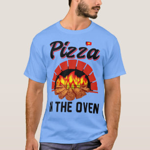 Funny Pizza in der Oven Schwangere Frauen Schwange T-Shirt