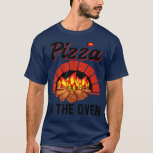 Funny Pizza in Oven Pregnant Women Pregnancy T-Shirt