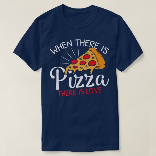 Funny Pizza ist Liebe Slice of Heaven Premium  T-Shirt (Design vorne)