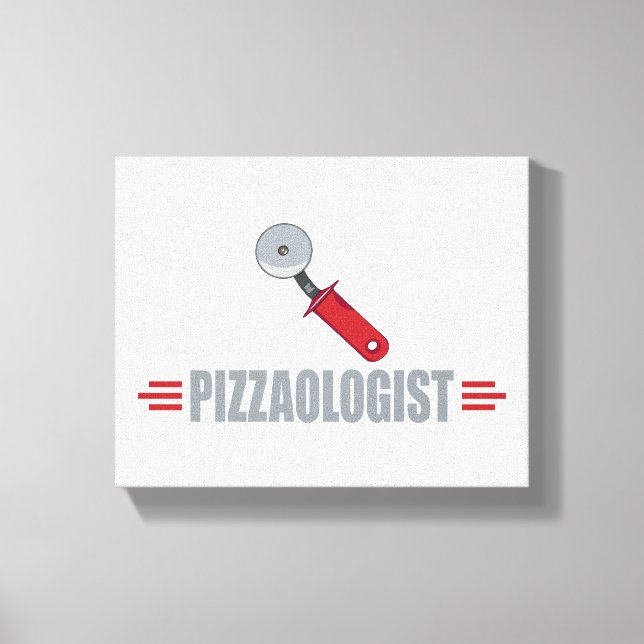 Funny Pizza Leinwanddruck (Vorderseite)