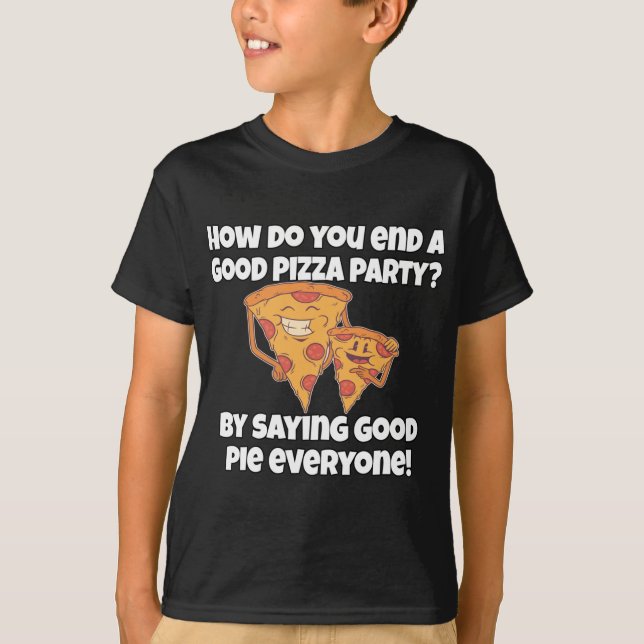 Funny Pizza Lover Puff wie Sie eine gute Pizza bee T-Shirt (Vorderseite)