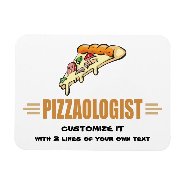 Funny Pizza Magnet (Horizontal)