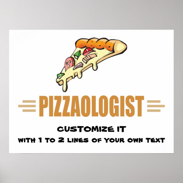 Funny Pizza Poster (Vorne)