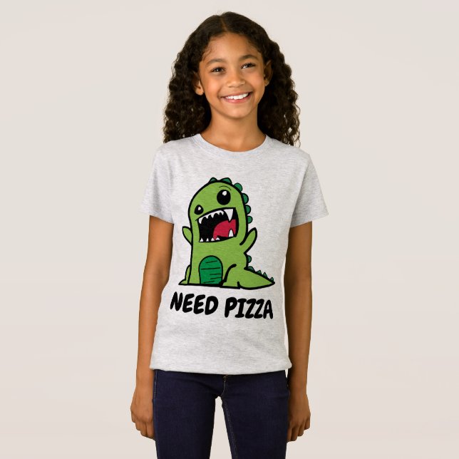 Funny Pizza Shirts für KIds (Vorne ganz)