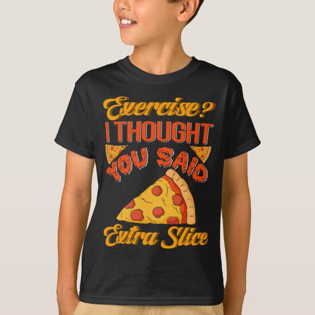 Funny Pizza Slice T-Shirt (Vorderseite)