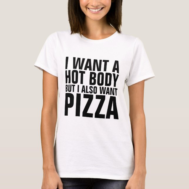 Funny Pizza T - Shirt (Vorderseite)
