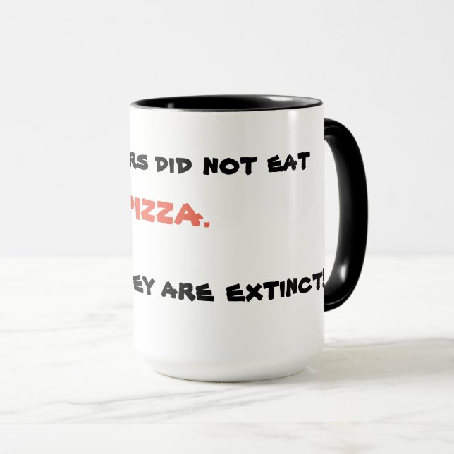 Funny Pizza Tasse (VorderseiteRechts)