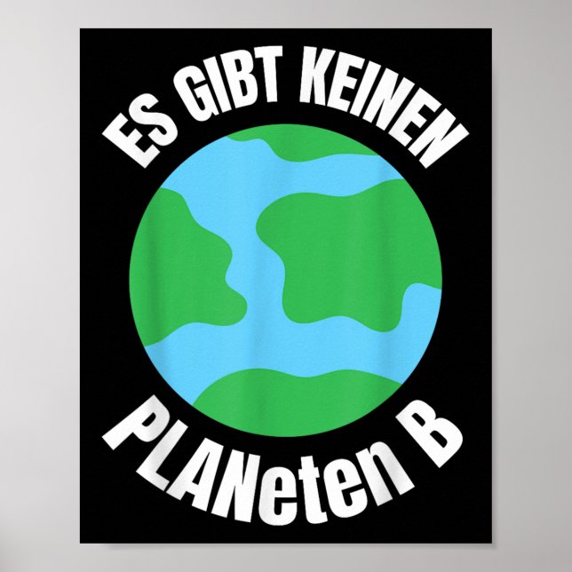 Funny Planet - Umweltschutz Globe Envi Poster (Vorne)