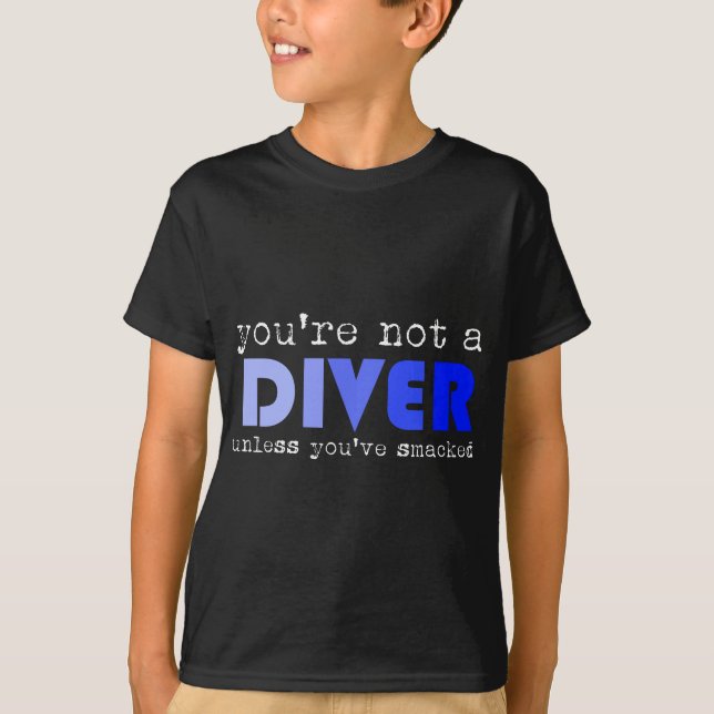 Funny Platform Springboard Diving Sarcastic Diver T-Shirt (Vorderseite)