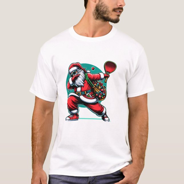 Funny Playing Pickleball T-Shirt (Vorderseite)