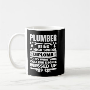 Funny Plumber Art für Männer Pipefitter Pipe Kaffeetasse