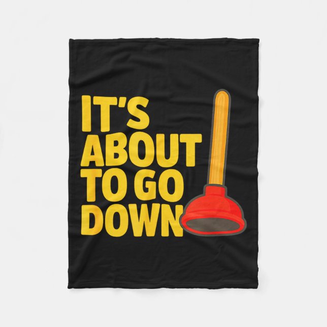 Funny Plumber Art Plumber Pefitters Plunger Humor  Fleecedecke (Vorderseite)