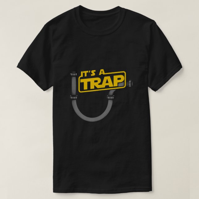 Funny Plumbing Klempner Shirt seine Falle (Design vorne)