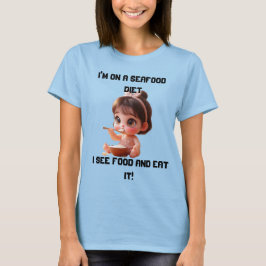 Funny Plus T - Shirt | Ich sehe Essen und Essen