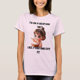 Funny Plus T - Shirt | Ich sehe Essen und Essen