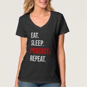 Funny Podcast für Männer Frauen Podcasting Disc Jo T-Shirt