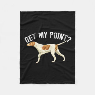 Funny Pointer Dog bekommen meinen Point Bird Dog L Fleecedecke