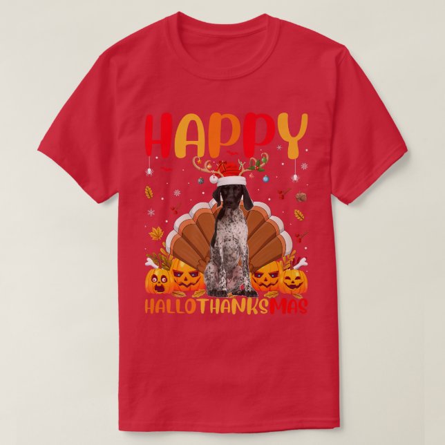Funny Pointer Dog Lover Happy Pointer Dog HelloTha T-Shirt (Design vorne)
