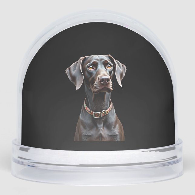 Funny Pointer Shirt Pointer Mom Dad Dog Lover Poin Schneekugeln (Vorderseite)