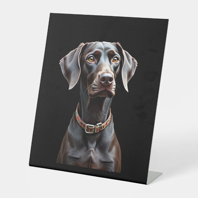 Funny Pointer Shirt Pointer Mom Dad Dog Lover Poin Sockelschild (Vorderseite)