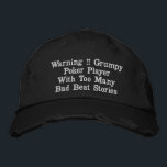 Funny Poker Bad Beat Stories, bestickter Hut<br><div class="desc">Bilder sind ein lustiges schlechtes Beat-Design im Poker</div>