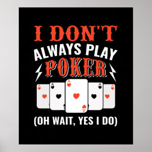 Funny Poker play Casino Spielzimmer Kunst Poster