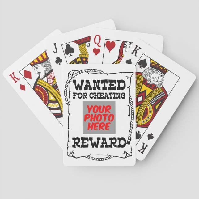 Funny Poker Player Gag Geschenkidee, Gewollt Poste Spielkarten (Rückseite)