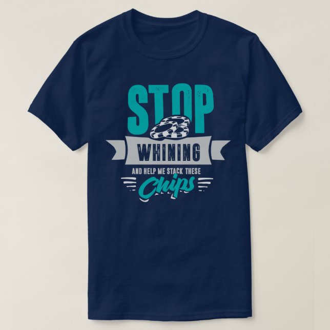 Funny Poker Player Gambler Casino Roulette Blackja T-Shirt (Design vorne)