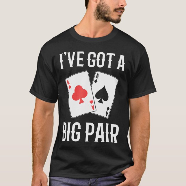 Funny Poker Player T-Shirt (Vorderseite)