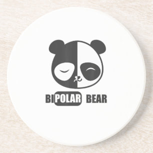 Funny Polar Bear Painting for Animal Lover Getränkeuntersetzer