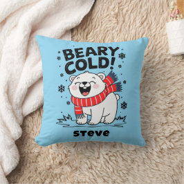 Funny Polar Beary Cold Weihnachten Kissen