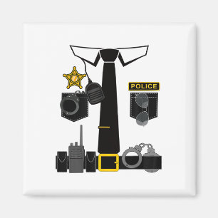 Funny Police Costume Police Officer vorgeben, ich Magnet